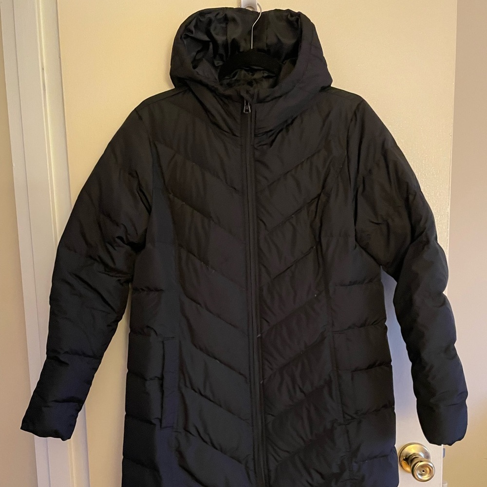 Lands End Long Down 650 fill winter coat.